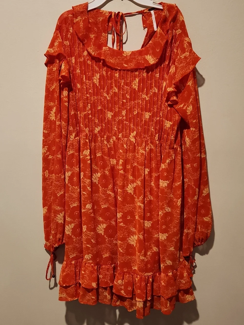 ❤️ FREE PEOPLE THESE DREAMS RUFFLE MINI DRESS, SMALL
